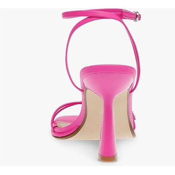 Steve Madden Women's Zarya Heeled Sandal pink Leath Size 7.5 - Picture 2 of 8